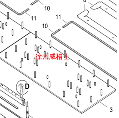 攤鋪機(jī)主機(jī)熨平板底板 零件號(hào)4602418082