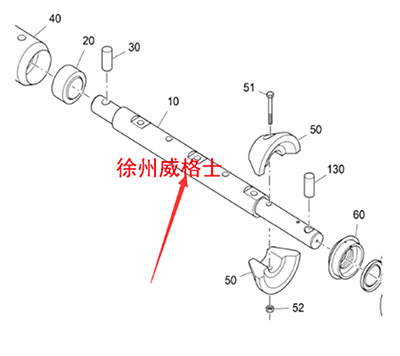 進(jìn)口攤鋪機(jī)加長4.6米螺旋軸2303364